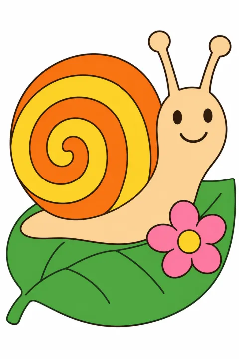 Coloriage escargot