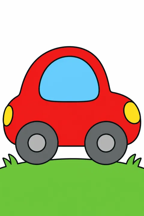 Coloriage petite voiture