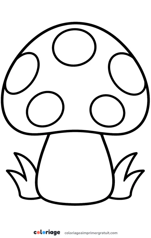 Coloriage champignon