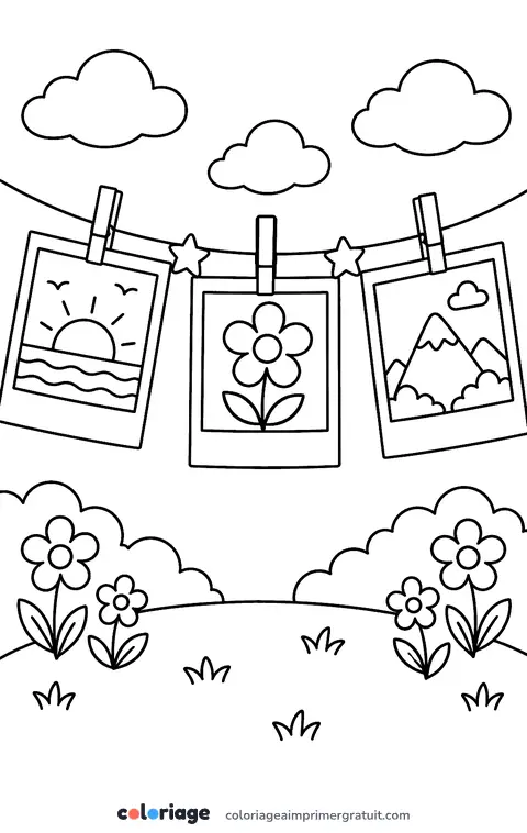 Coloriage photos instantanées