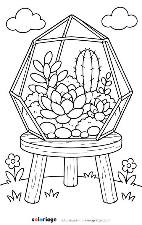 Coloriage terrarium