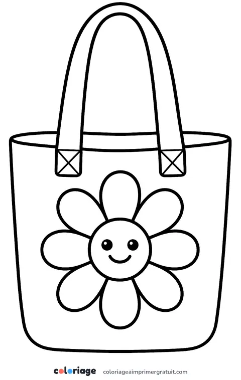 Coloriage tote bag