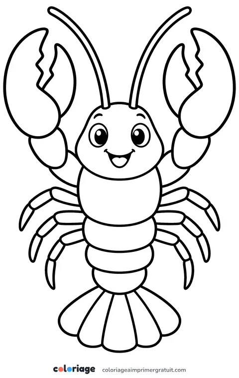 Coloriage homard