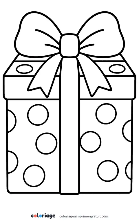 Coloriage paquet-cadeau