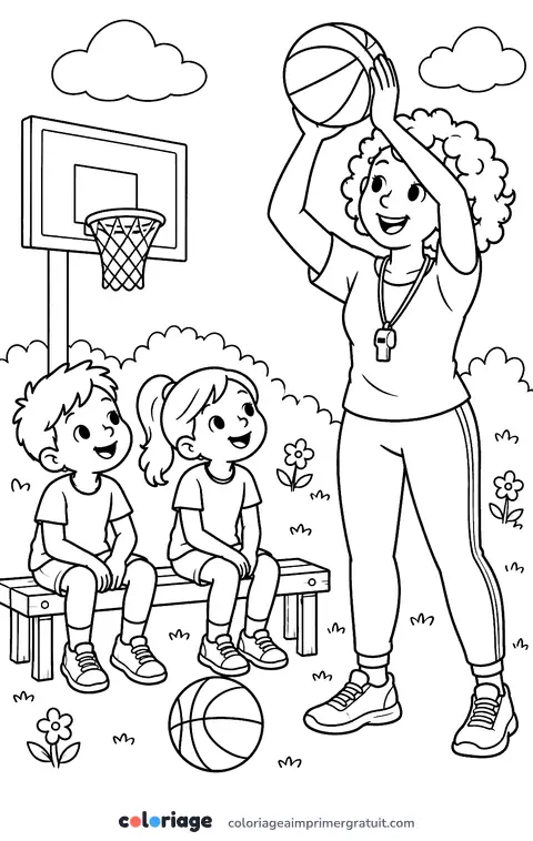 Coloriage conseils de la coach