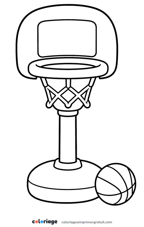 Coloriage mini panier des petits