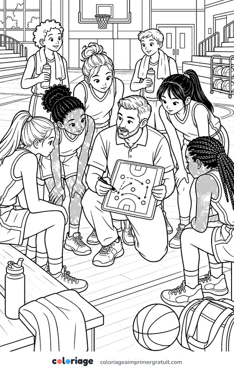 Coloriage temps mort