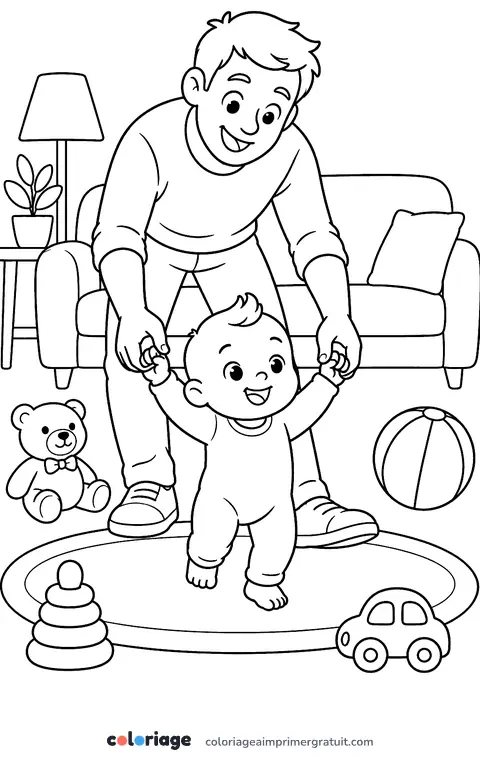 Coloriage premiers pas