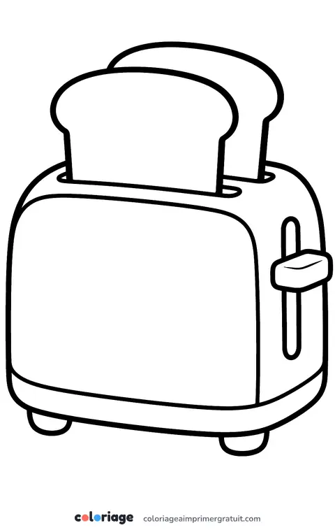 Coloriage grille-pain