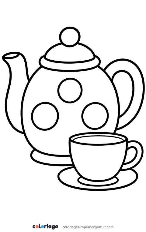 Coloriage théière