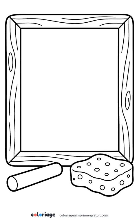 Coloriage ardoise et craie