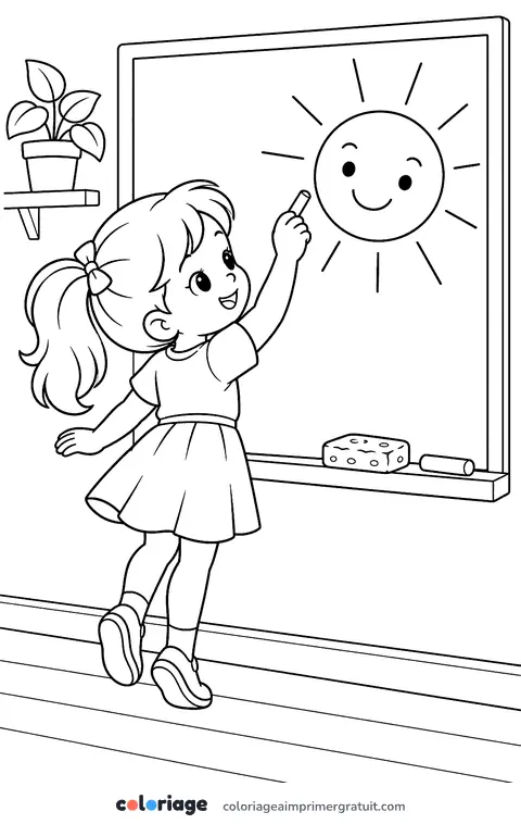 Coloriage au tableau