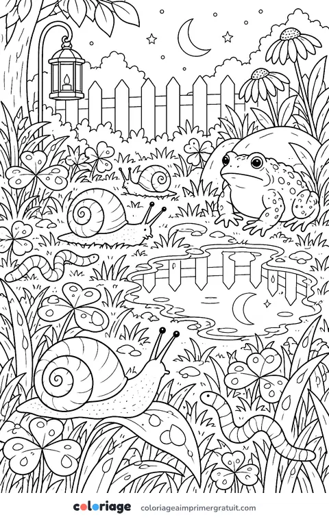 Coloriage après la pluie