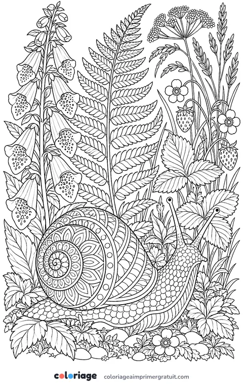 Coloriage planche botanique