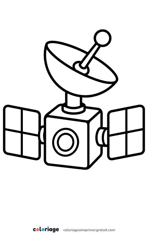 Coloriage satellite