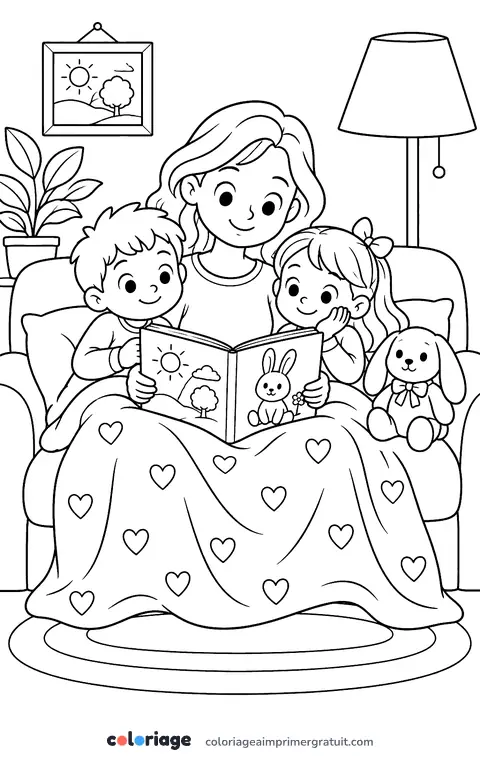 Coloriage histoire du soir