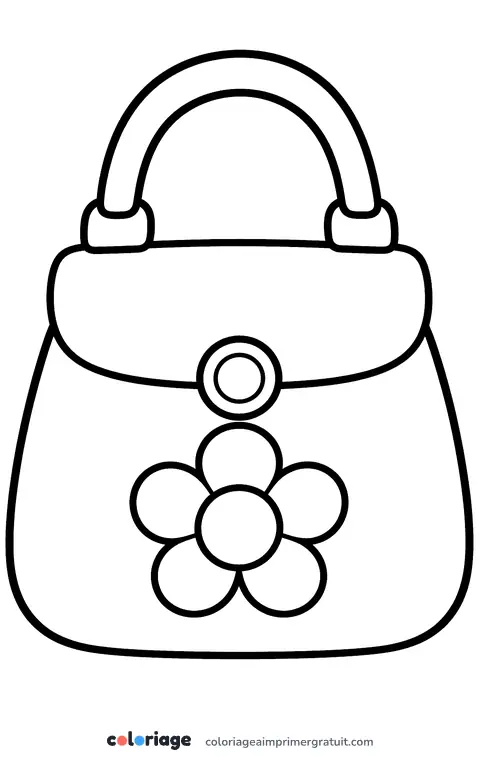 Coloriage sac à main