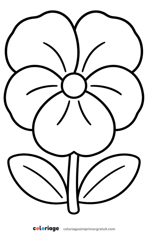 Coloriage pensée