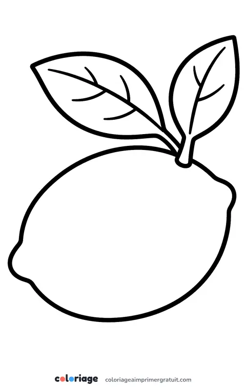 Coloriage citron