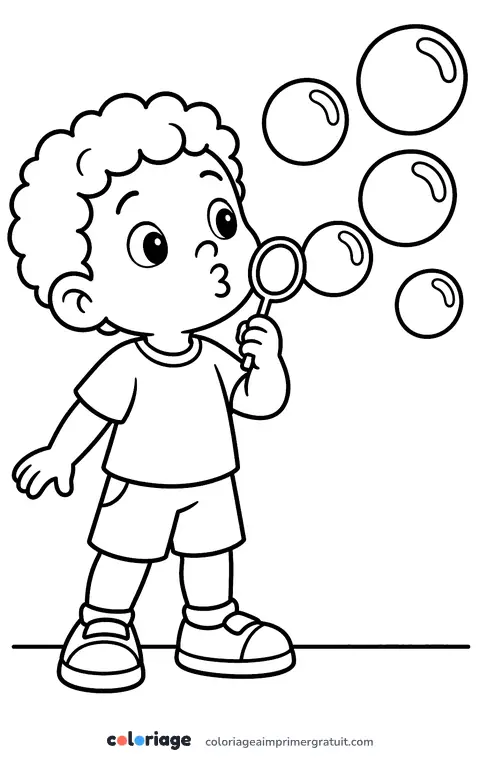 Coloriage bulles de savon
