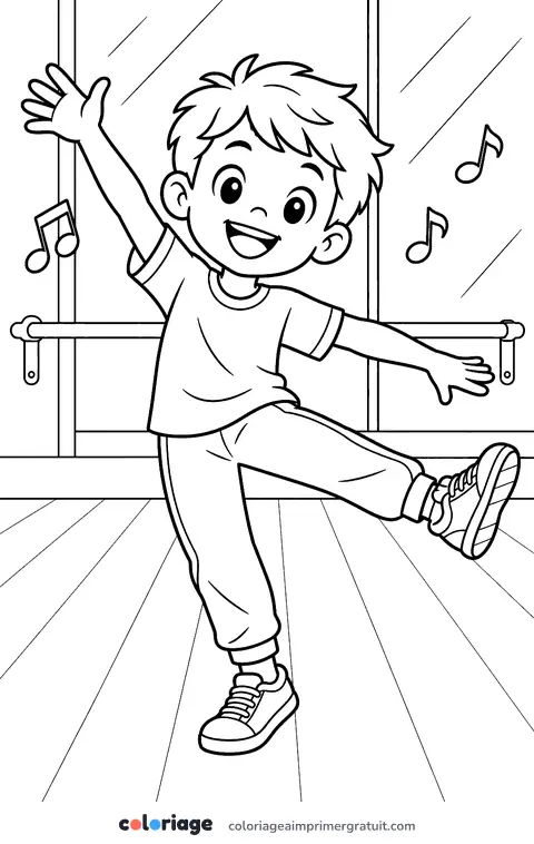 Coloriage le danseur