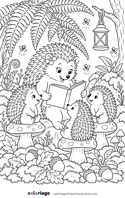 Coloriage l’histoire du soir