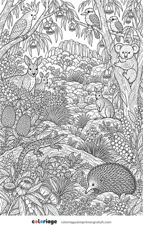 Coloriage bush à fouiller
