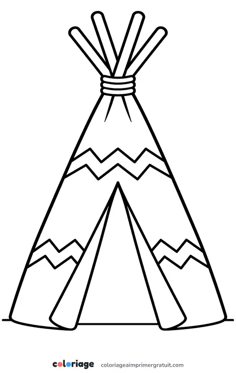 Coloriage tipi