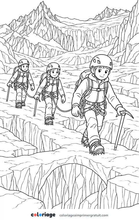 Coloriage glacier