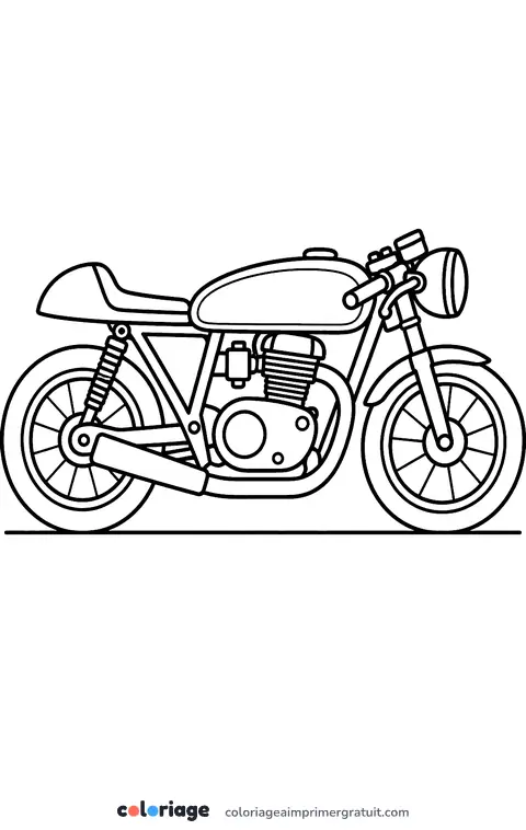 Coloriage café racer