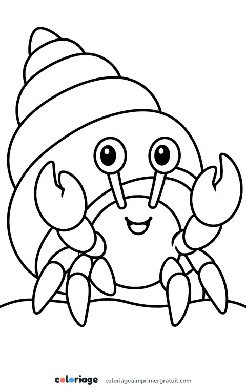 Coloriage bernard-l’hermite