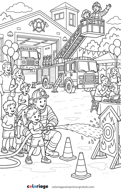 Coloriage portes ouvertes