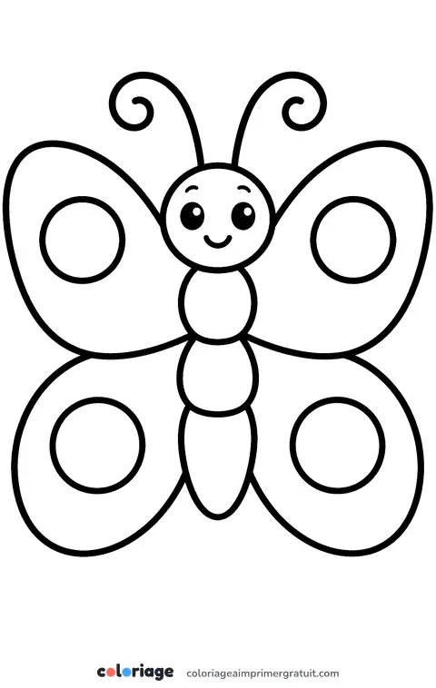 Coloriage papillon