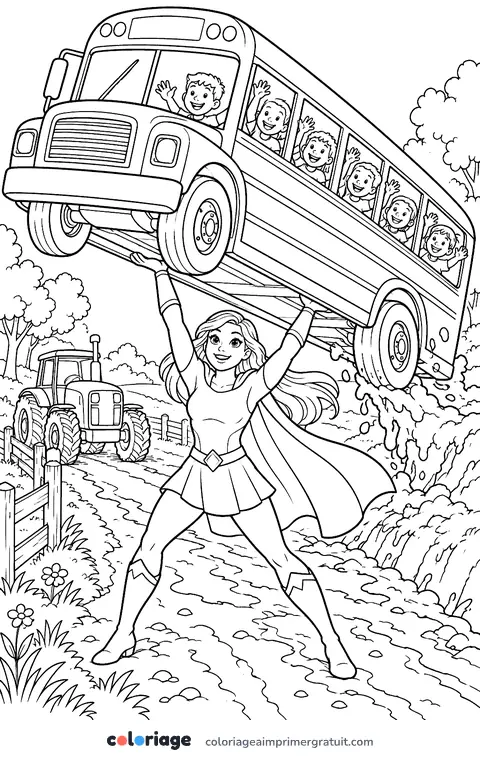 Coloriage super-force