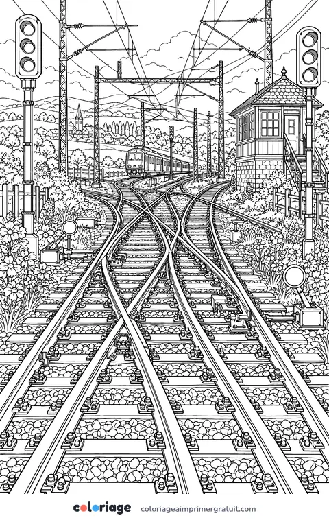 Coloriage les aiguillages