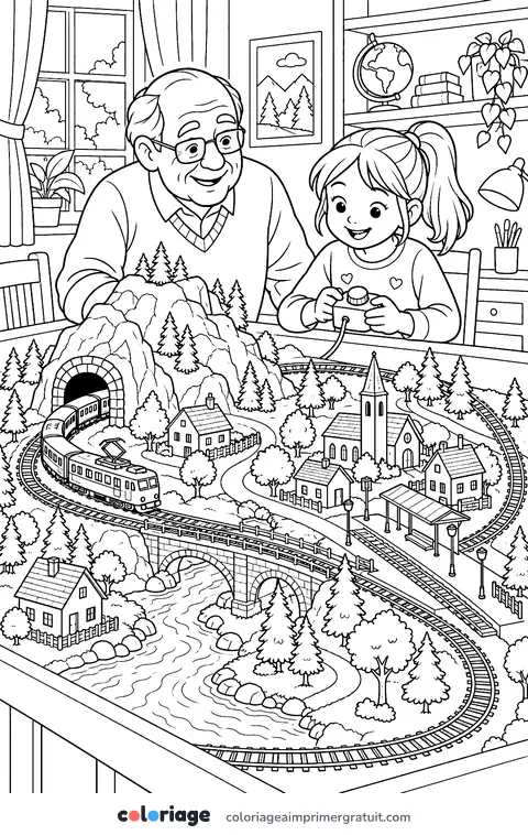 Coloriage le réseau miniature
