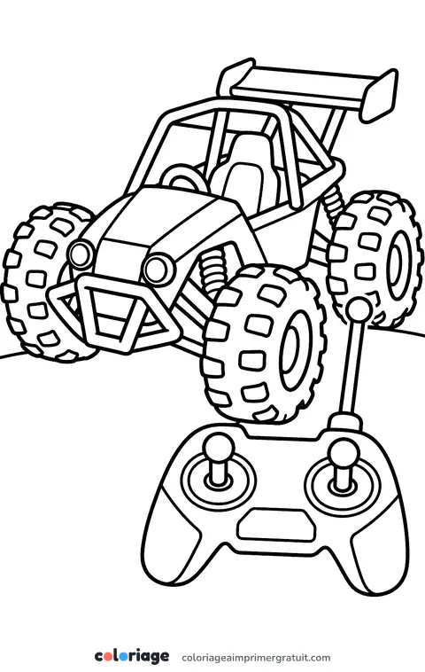 Coloriage voiture télécommandée