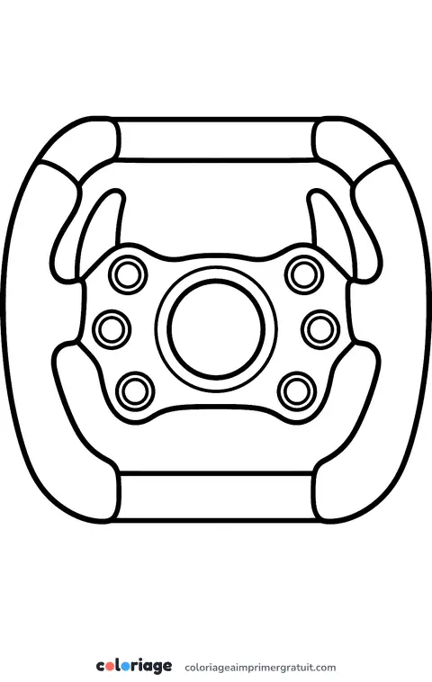 Coloriage volant de course