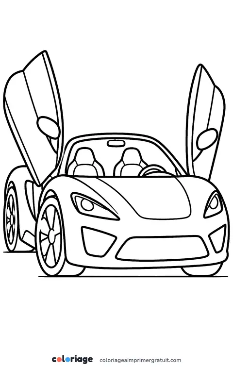 Coloriage portes papillon
